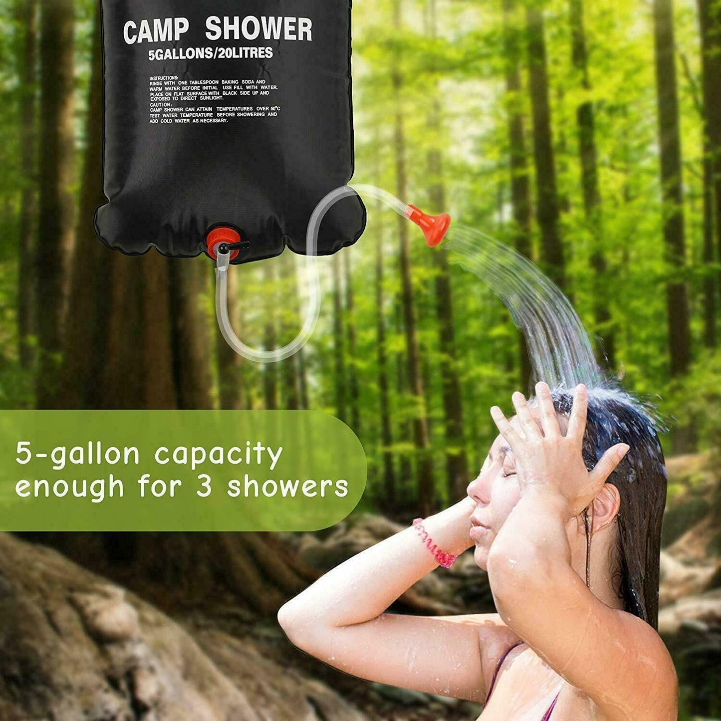 20L Outdoor Portable Camping Shower Bag