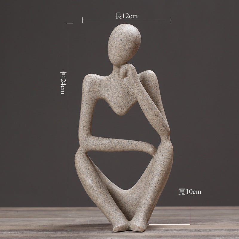 Creative Abstract Resin Figurine Ornament