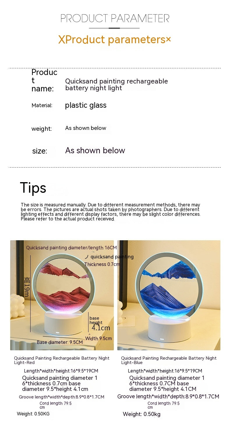 Creative Quicksand Decorative Lamp