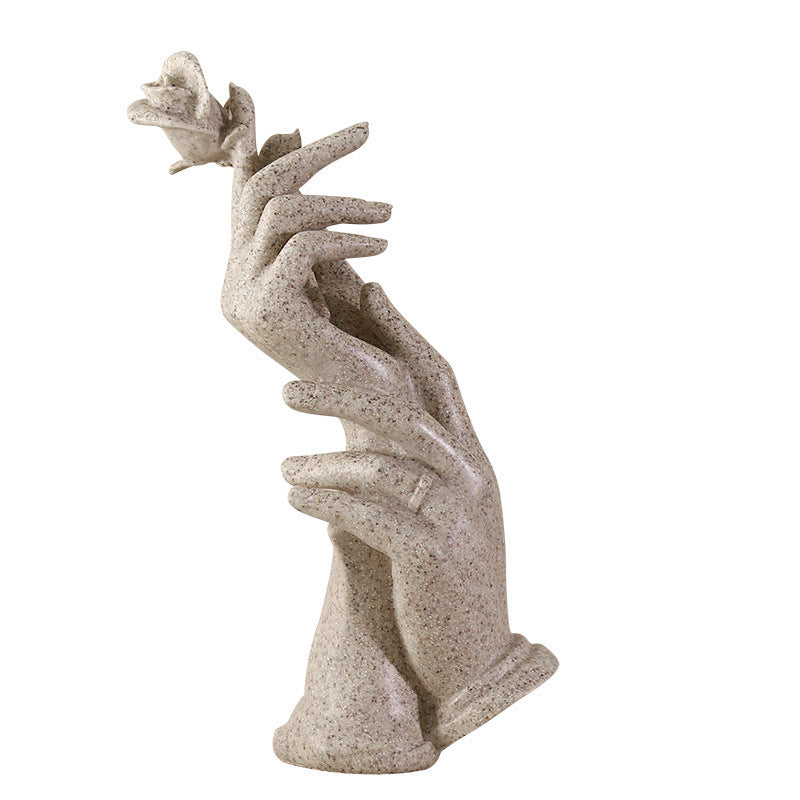 Light Luxury Gold Hand Held Resin Ornament
