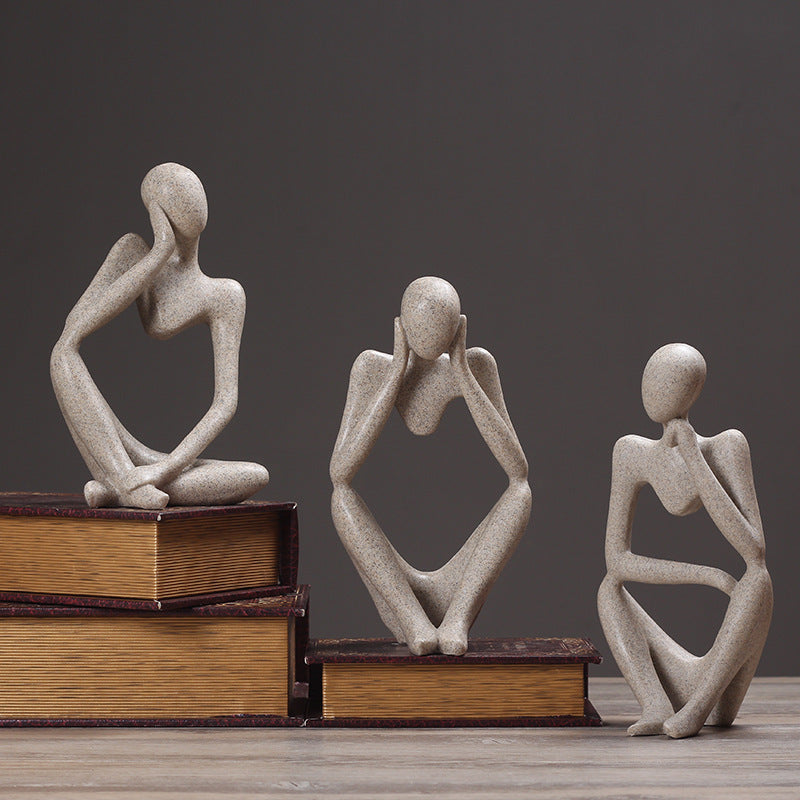 Creative Abstract Resin Figurine Ornament
