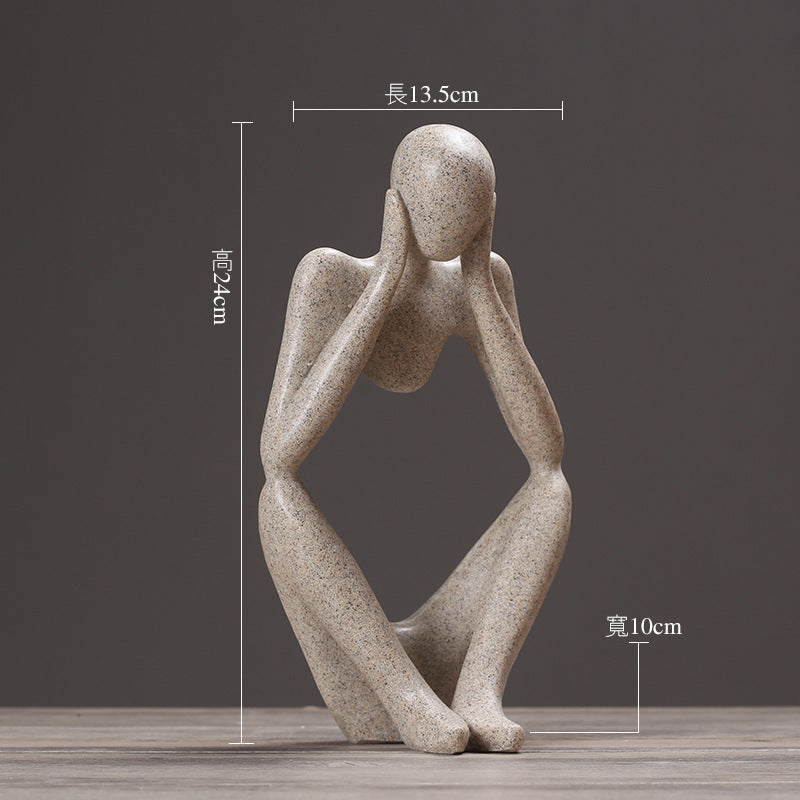 Creative Abstract Resin Figurine Ornament