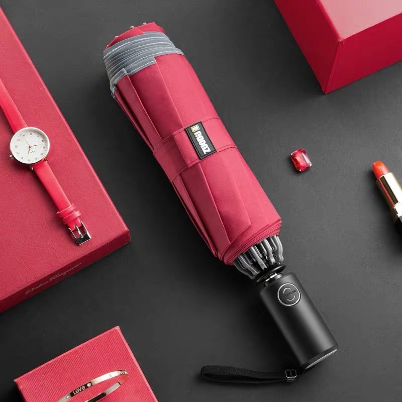 LED Flashlight Lighting Sunshine Folding Umbrella
