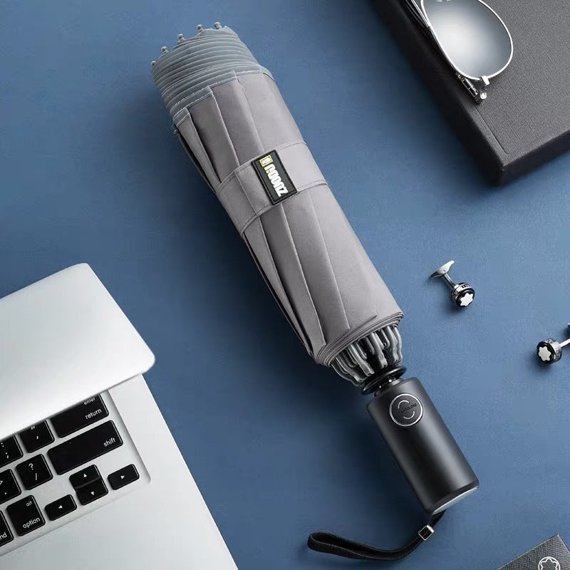 LED Flashlight Lighting Sunshine Folding Umbrella